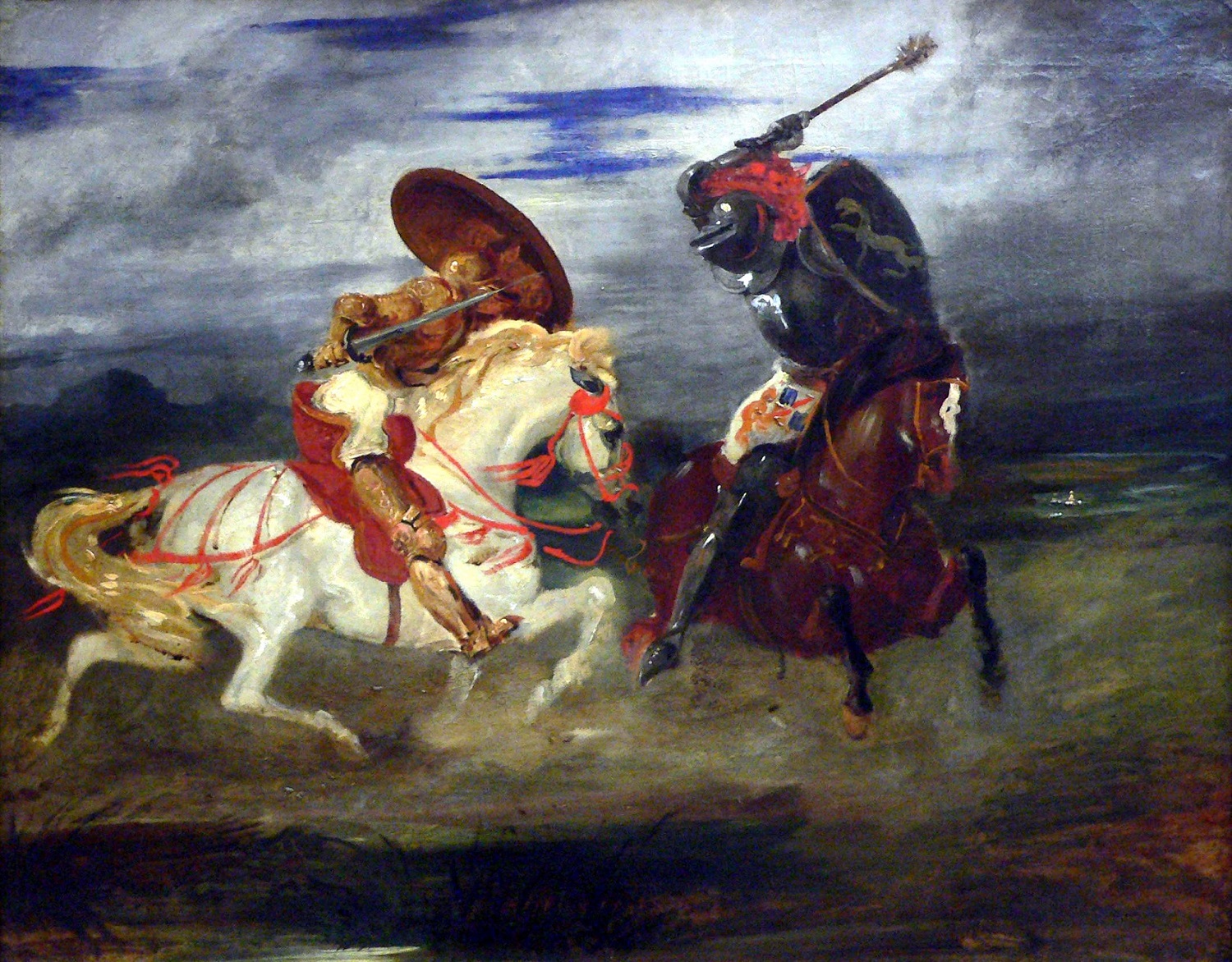 Eugene Delacroix – Zweikampf der Ritter (1824)